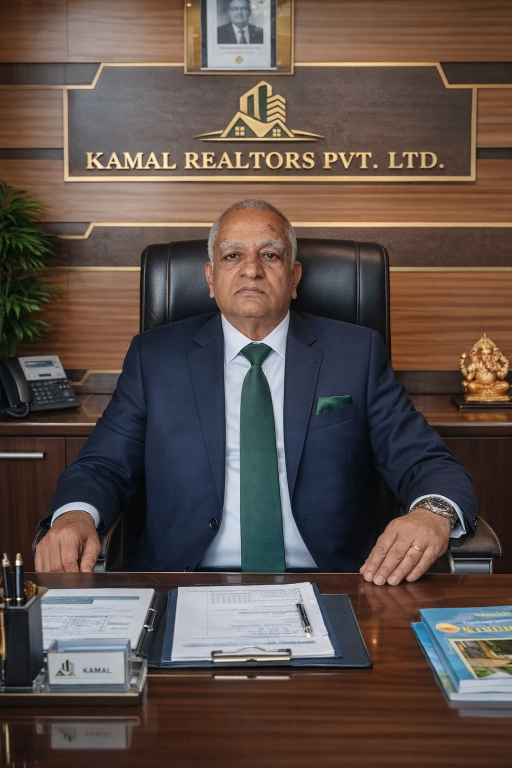 senior executive in professional office setting